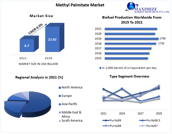 Methyl Palmitate Market:Global Industry Analysis and Forecast (2022-2029)