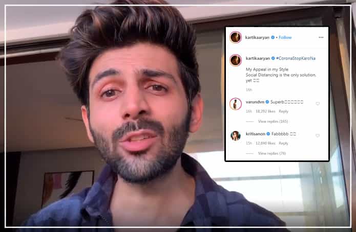 Coronastopkarona karthik aryans speech on corona virus in pyaar ka panchnama style is going viral on social media