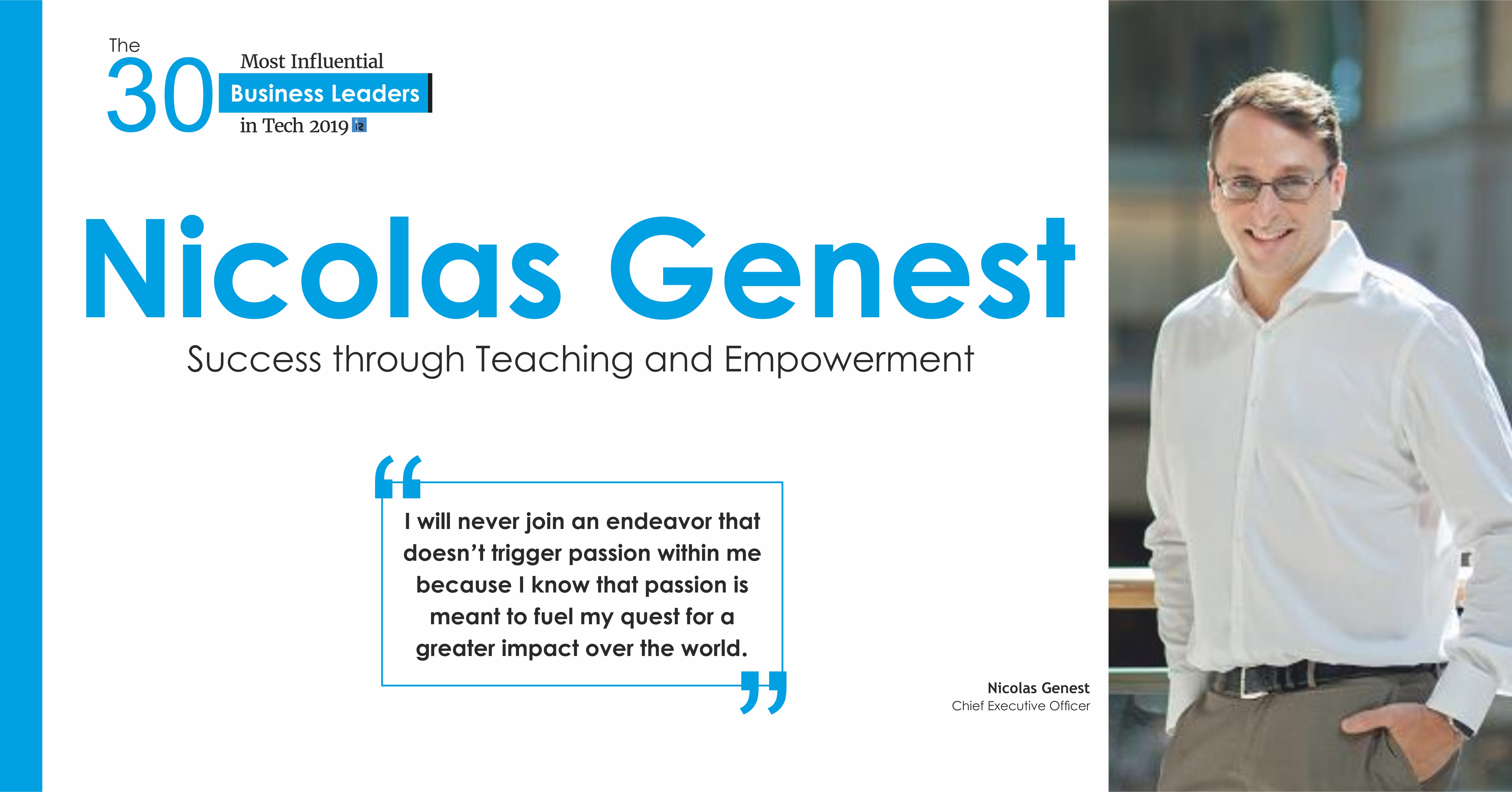 Nicolas Genest: Success through Teaching and Empowerment