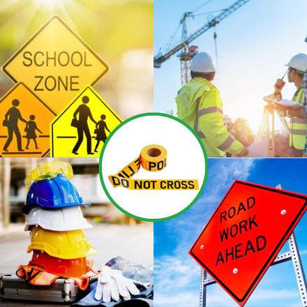 Construction Caution and Danger Tape | Crowd Control Warehouse