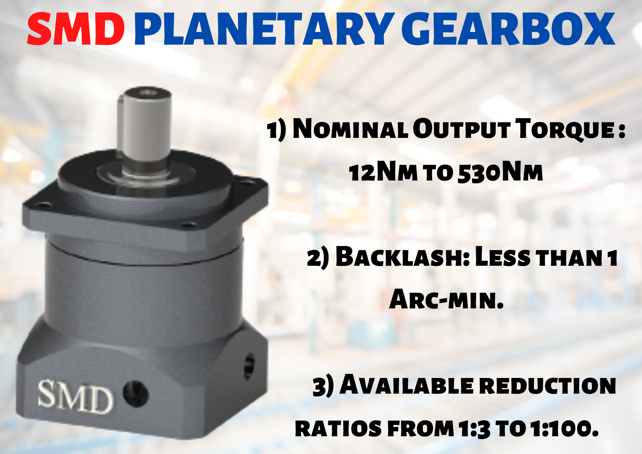 Servo Planetary Gearbox Manufacturers | SMD Gearbox