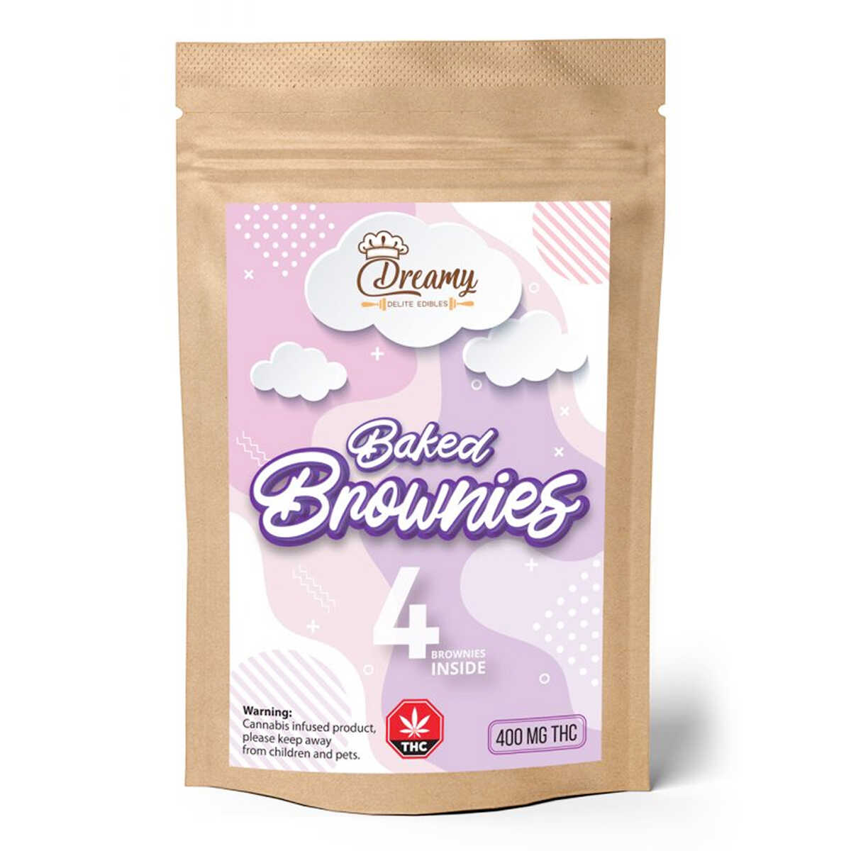 Dreamy Delite Baked Brownies – 400mg