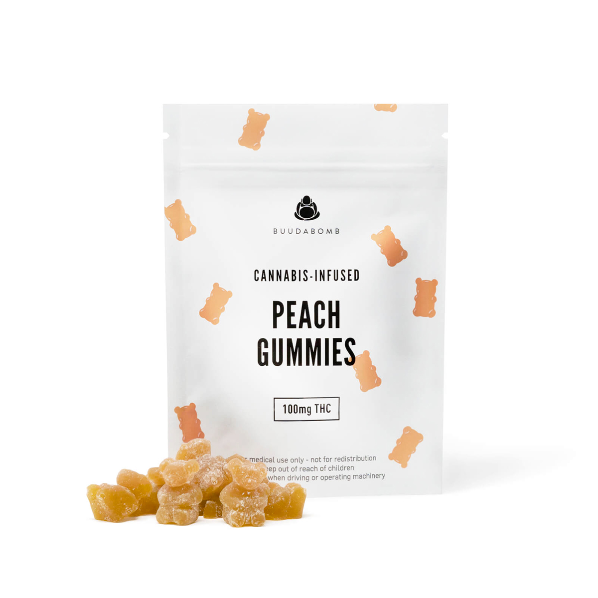 Buudabomb – Peach Gummies