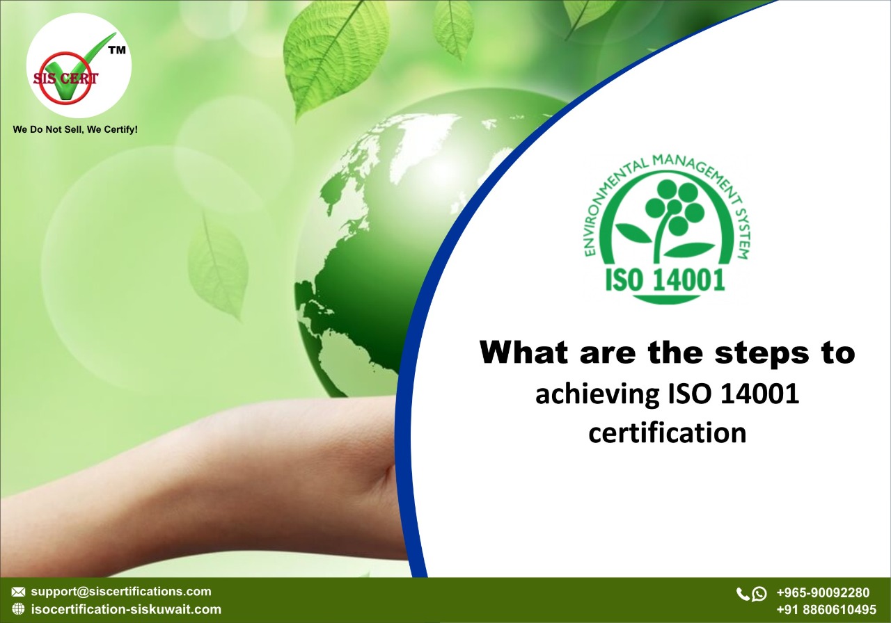 What are the steps to achieving ISO 14001 certification