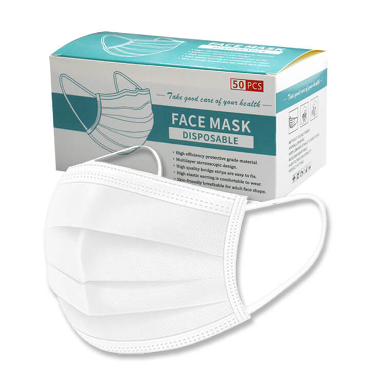 black surgical face masks
