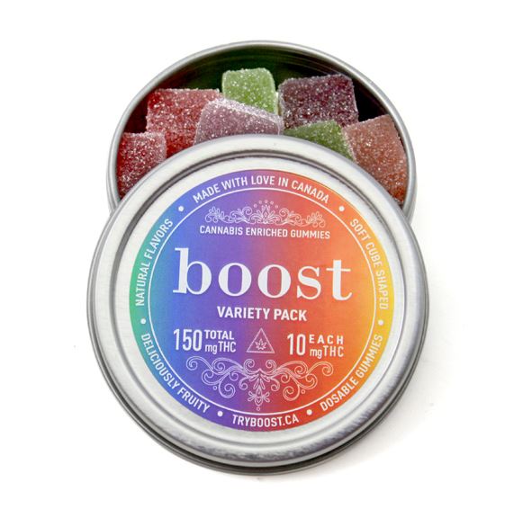 Boost Edibles – THC Gummies – Multi Pack – 150mg