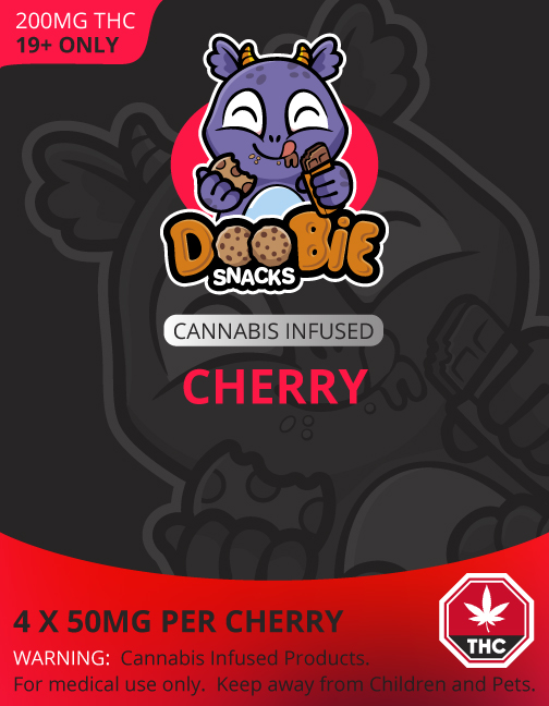 Doobie Snacks – Sour Cherry 200mg THC