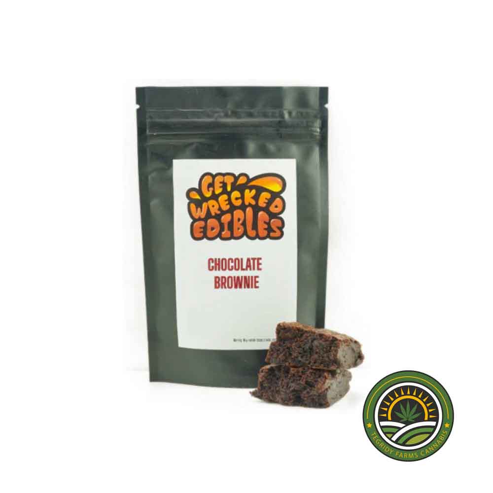 GET WRECKED EDIBLES – NUTELLA BROWNIE – 50MG – 300MG VARIOUS