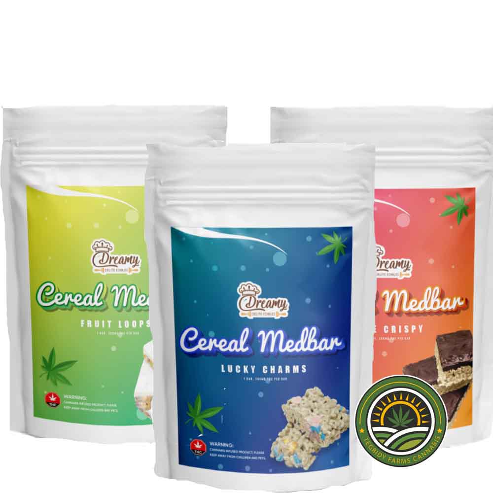 DREAMY DELITE EDIBLES – CEREAL MEDBARS – 200MG