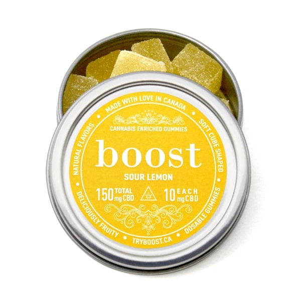 Boost – Sour Lemon Gummies 150mg CBD