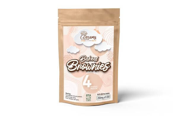 DREAMY DELITE BAKED BROWNIES CBD – 200MG 