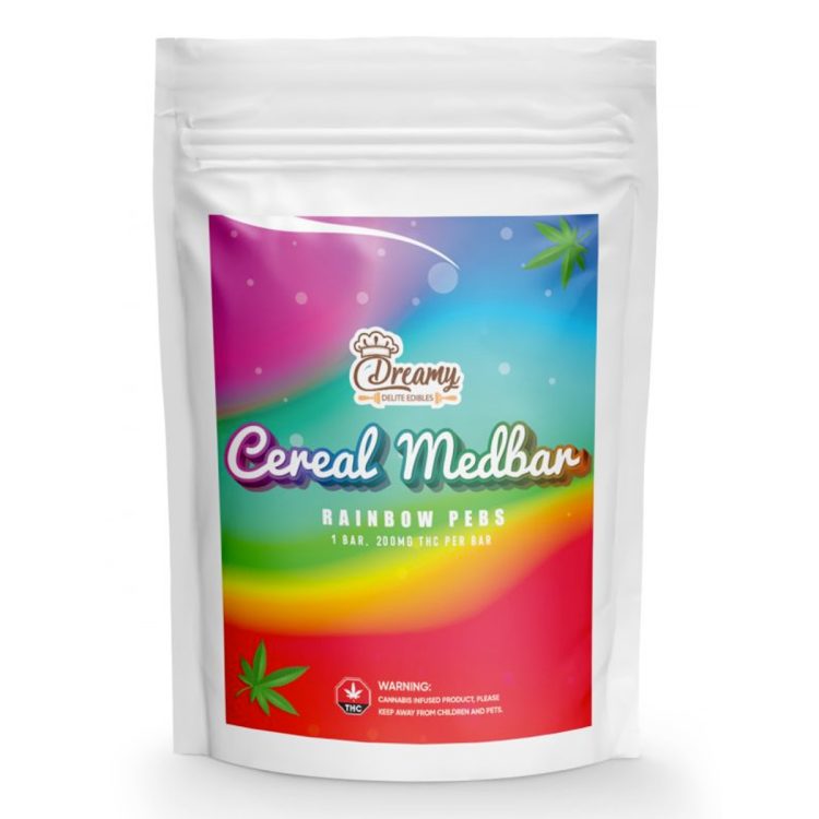 DREAMY DELITE RAINBOW PEBS CEREAL MEDBAR 200MG