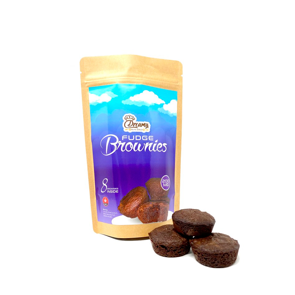 DREAMY DELITE EDIBLES FUDGE BROWNIES 200MG THC
