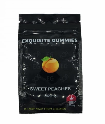 Exquisite Gummies – Peach – 100mg