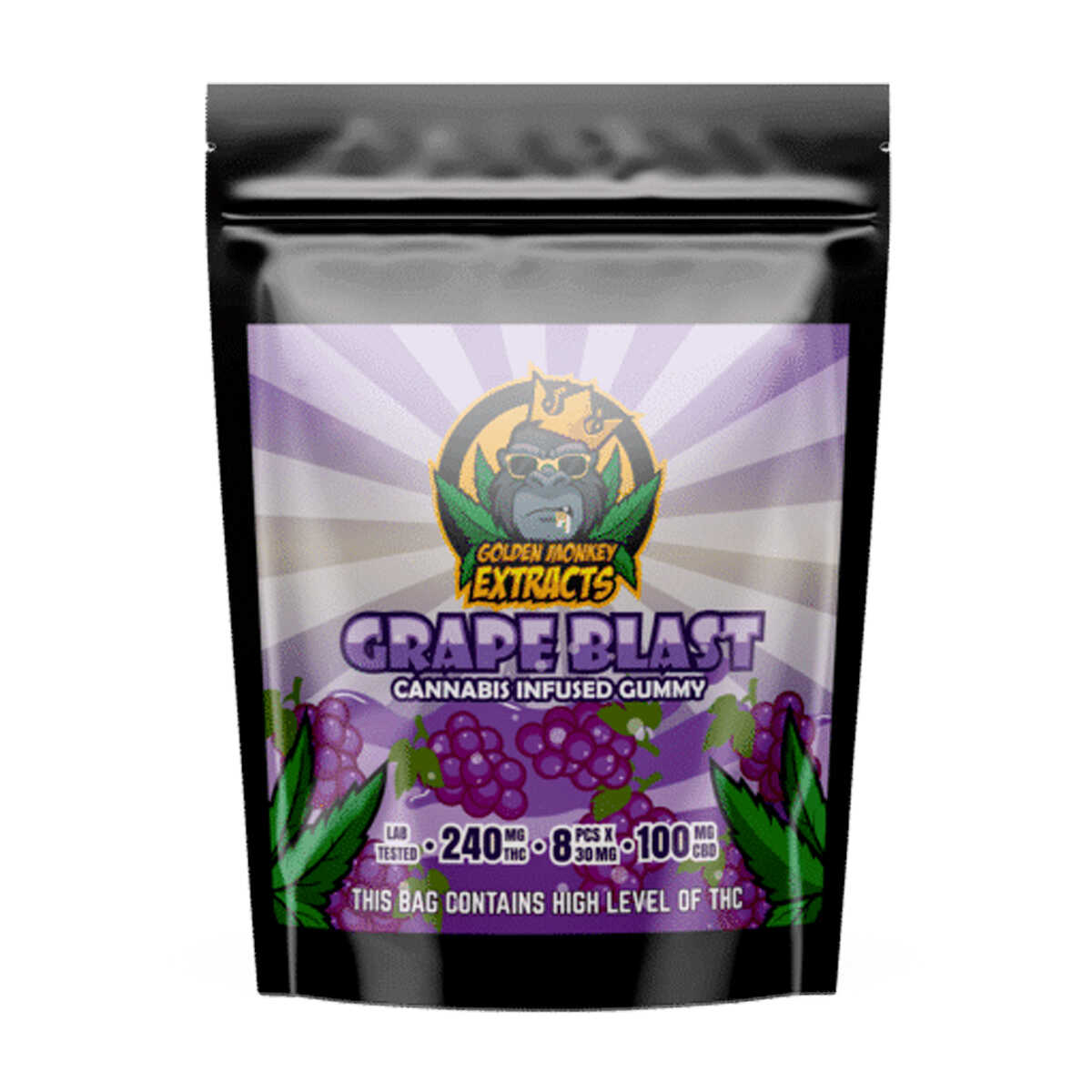Golden Monkey Extracts – Grape Blast THC:CBD