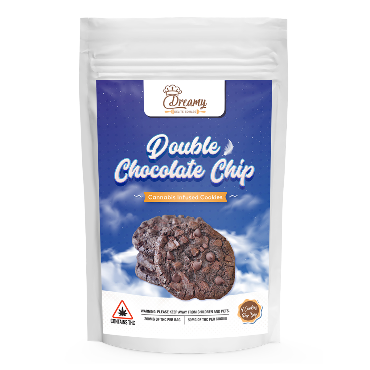 Dreamy Delite Double Chocolate Chip Cookies