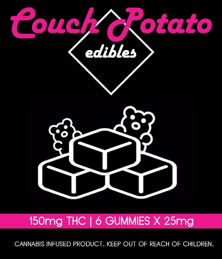 4 Flavours COUCH POTATO EDIBLES (150MG)