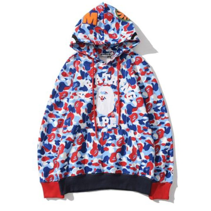 red bape hoodie