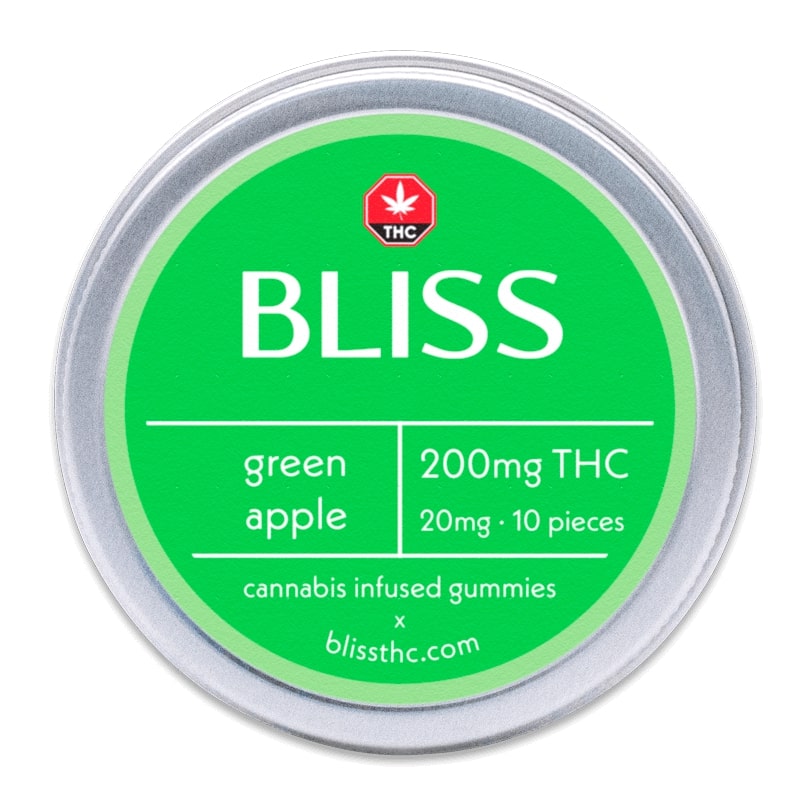 Bliss Edibles Green Apple 200mg
