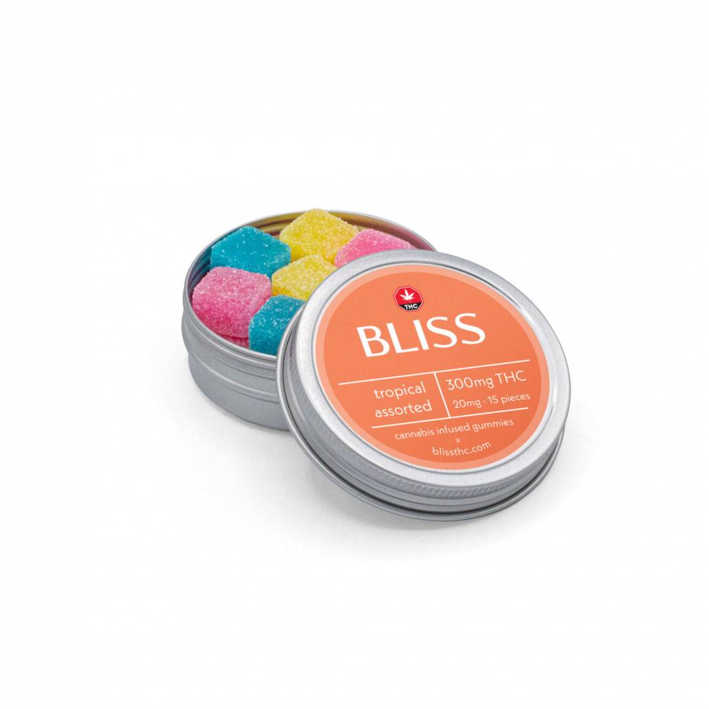 Bliss Edibles Tropical Assorted 300mg