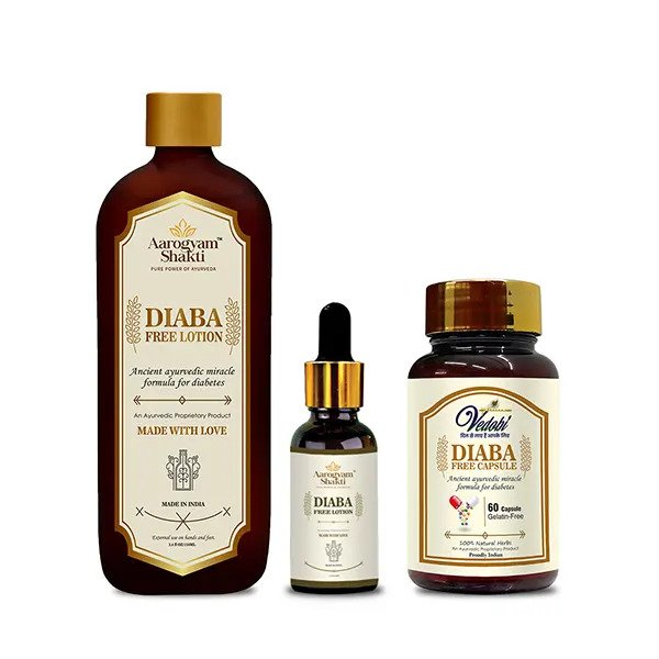 Diaba Free Lotion + Capsule | Pure Herbal | 100% Natural | Rs.2699
