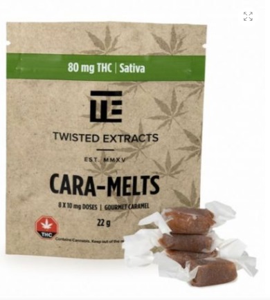 Twisted Extracts – Caramelts – Sativa – 80mg THC