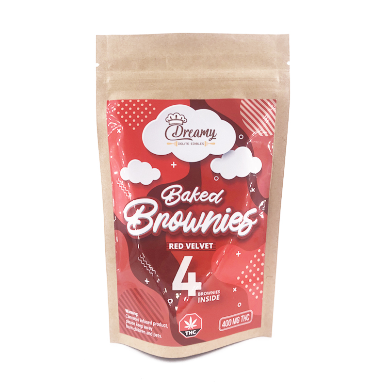 Red Velvet Brownies 400MG THC By Dreamy Delite