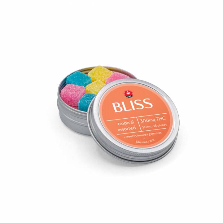Bliss Edibles Tropical Assorted 300mg