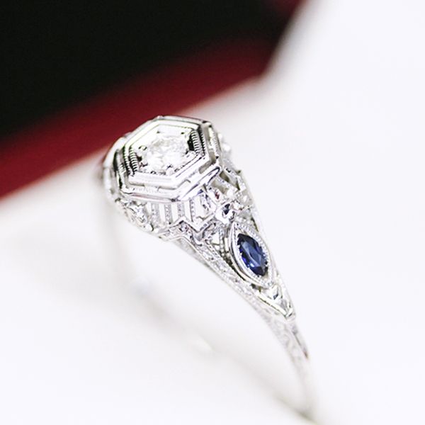 White Gold Engagement Rings - Vintage Times