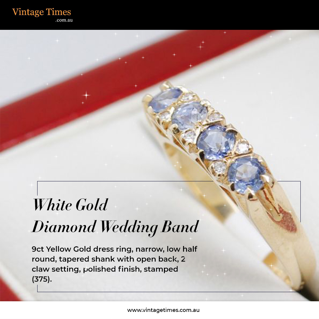 Cushion Eternity Band - White Gold Diamond Wedding Band