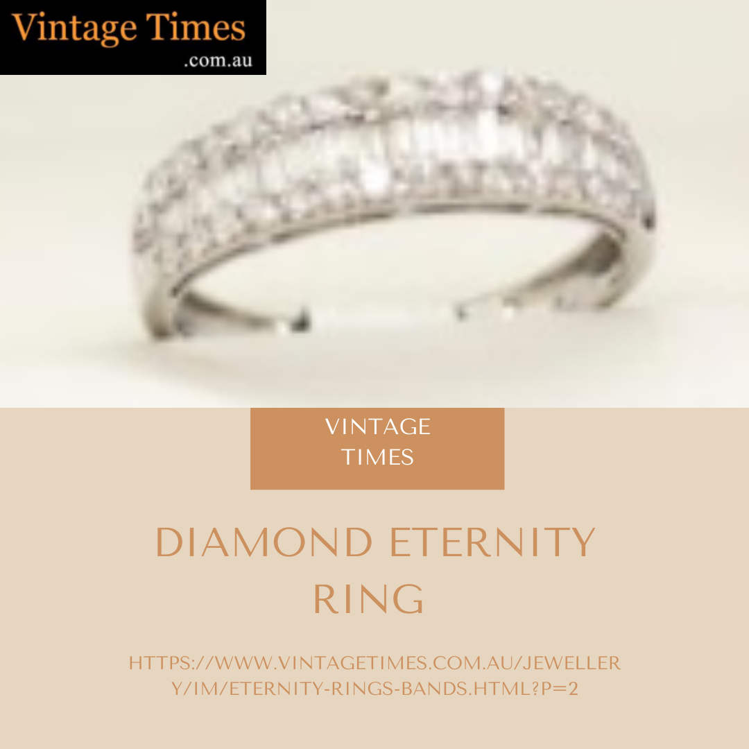 Unique Diamond eternity ring | Vintage Times