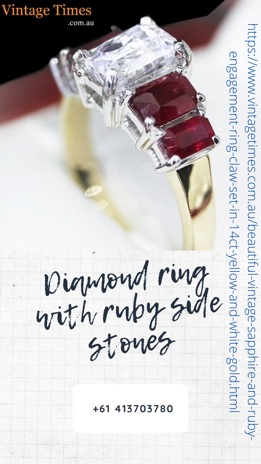 Best collection of Diamond ring with ruby side stones - Vintage Times