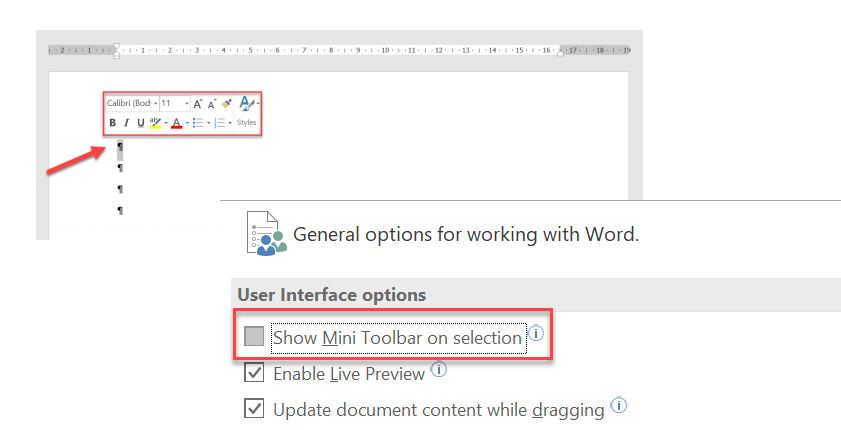 How to Stop the Mini Toolbar from Popping Up in Microsoft Word - Q Academy