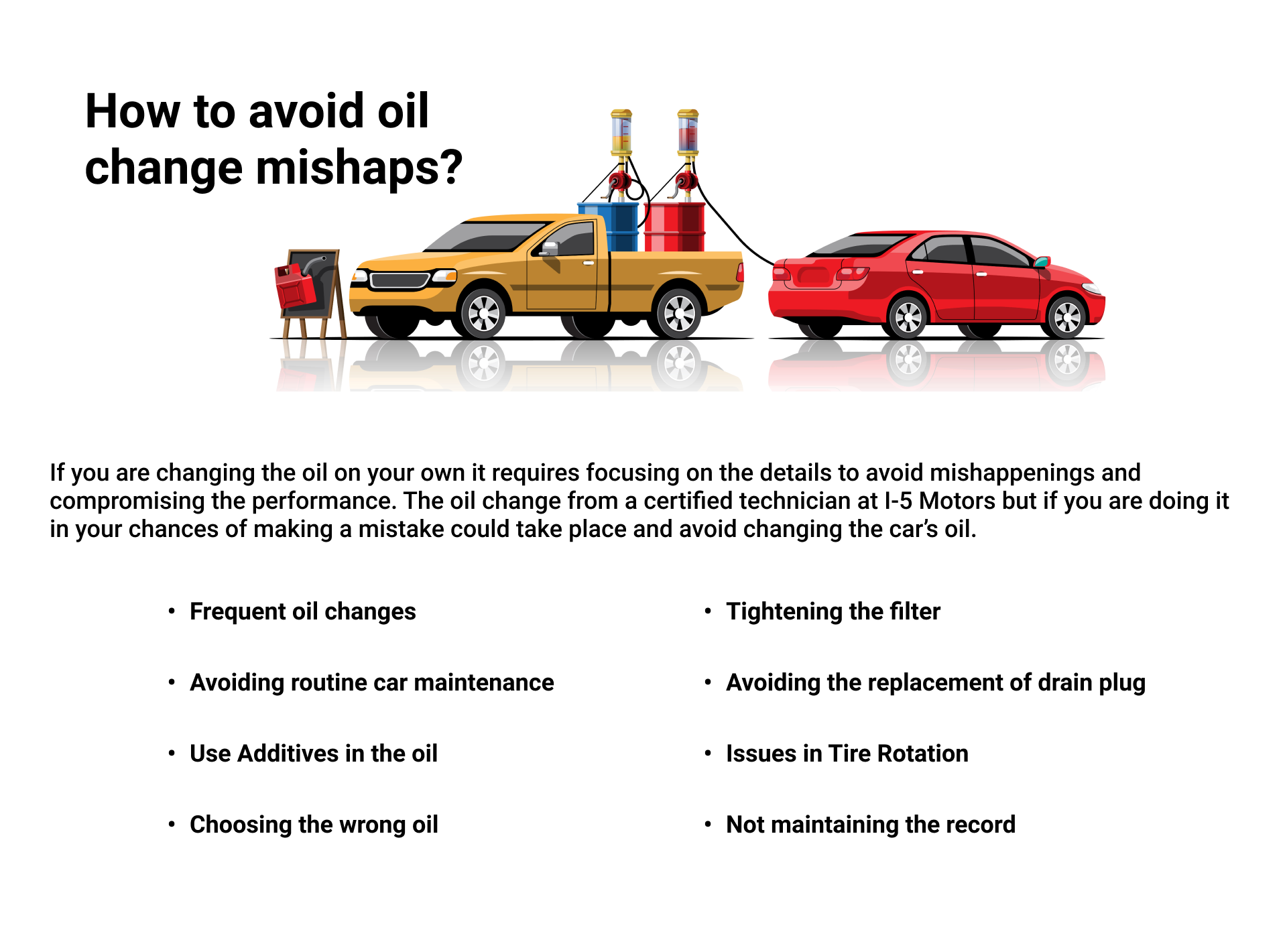 How to Avoid Oil Mishaps | All Cars Online
