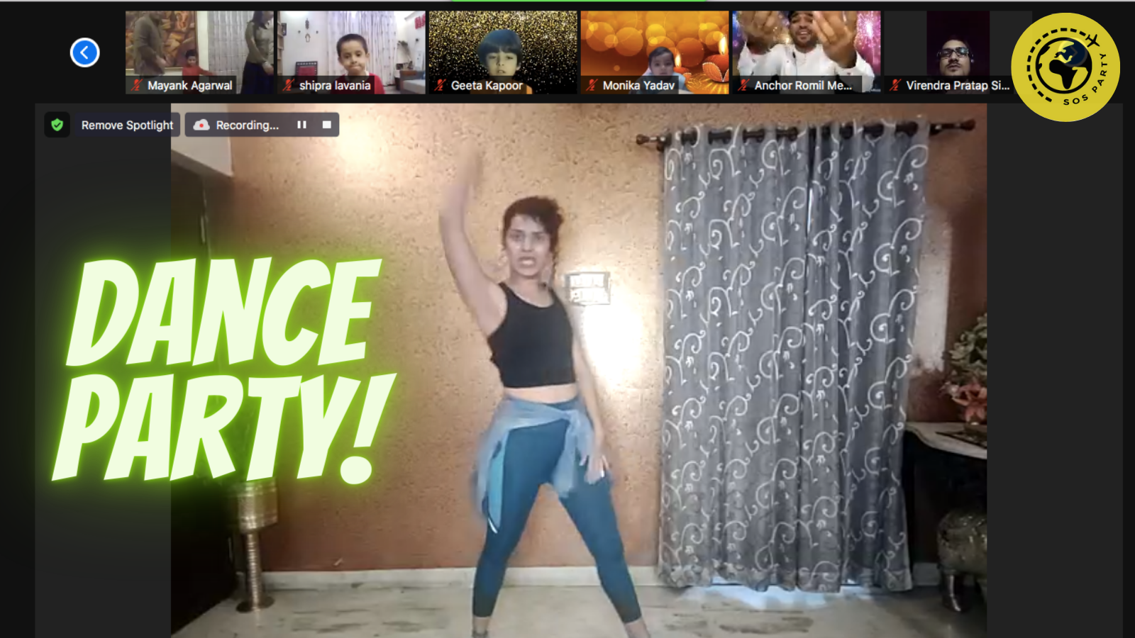 Online Zoom Dance Party