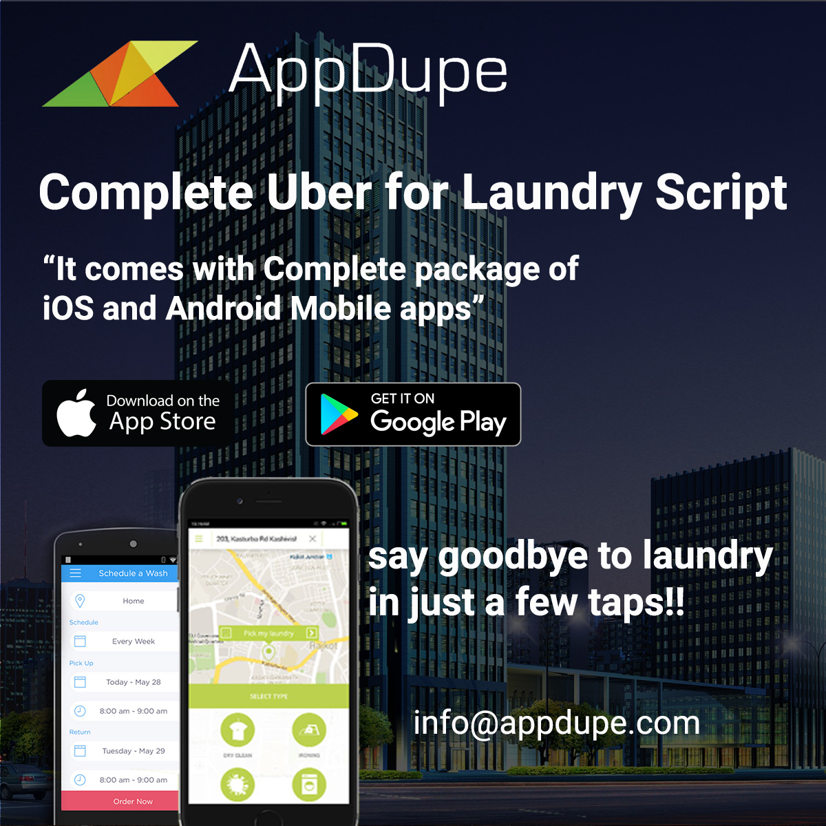uber for laundry clone script - Appdupe