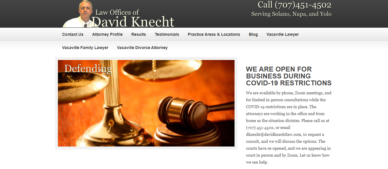 Vacaville Attorney - Family, Wills and Trusts, and Criminal Defense