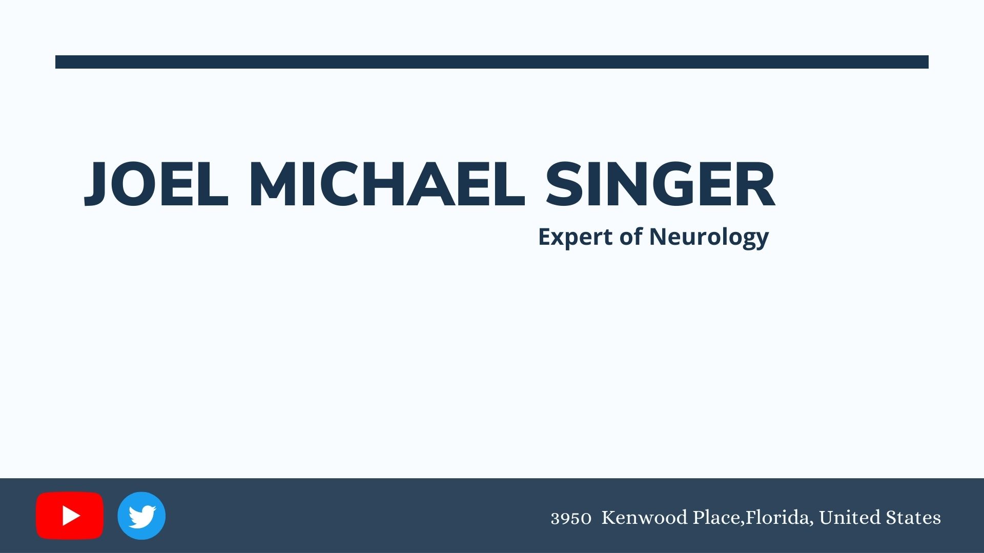 Joel Michael Singer | Expert of Neurology