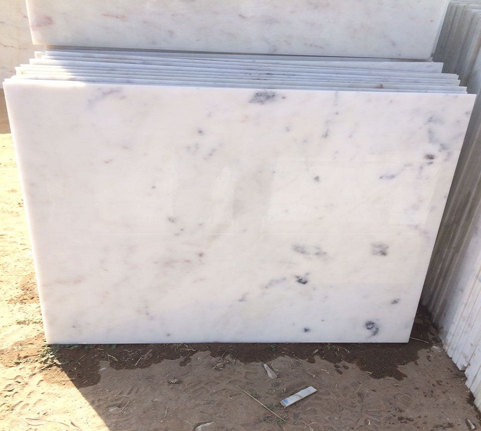 pure white Indian marble