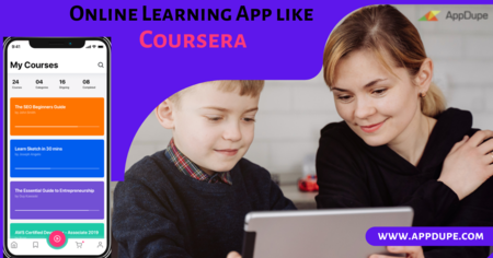 Invest in Developing an App like Coursera as it has the potential to tuck in more users