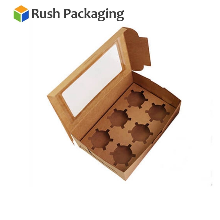 Custom Cupcake Boxes Wholesale at Rush Packaging