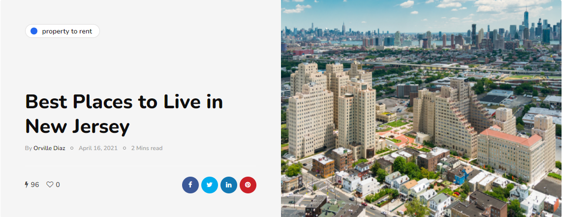 Best Places to Live in New Jersey