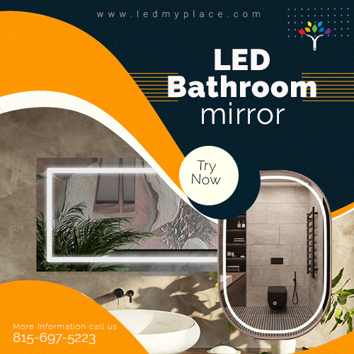 LED bathroom mirror: perfect for illuminating areas like bedrooms and bathrooms.