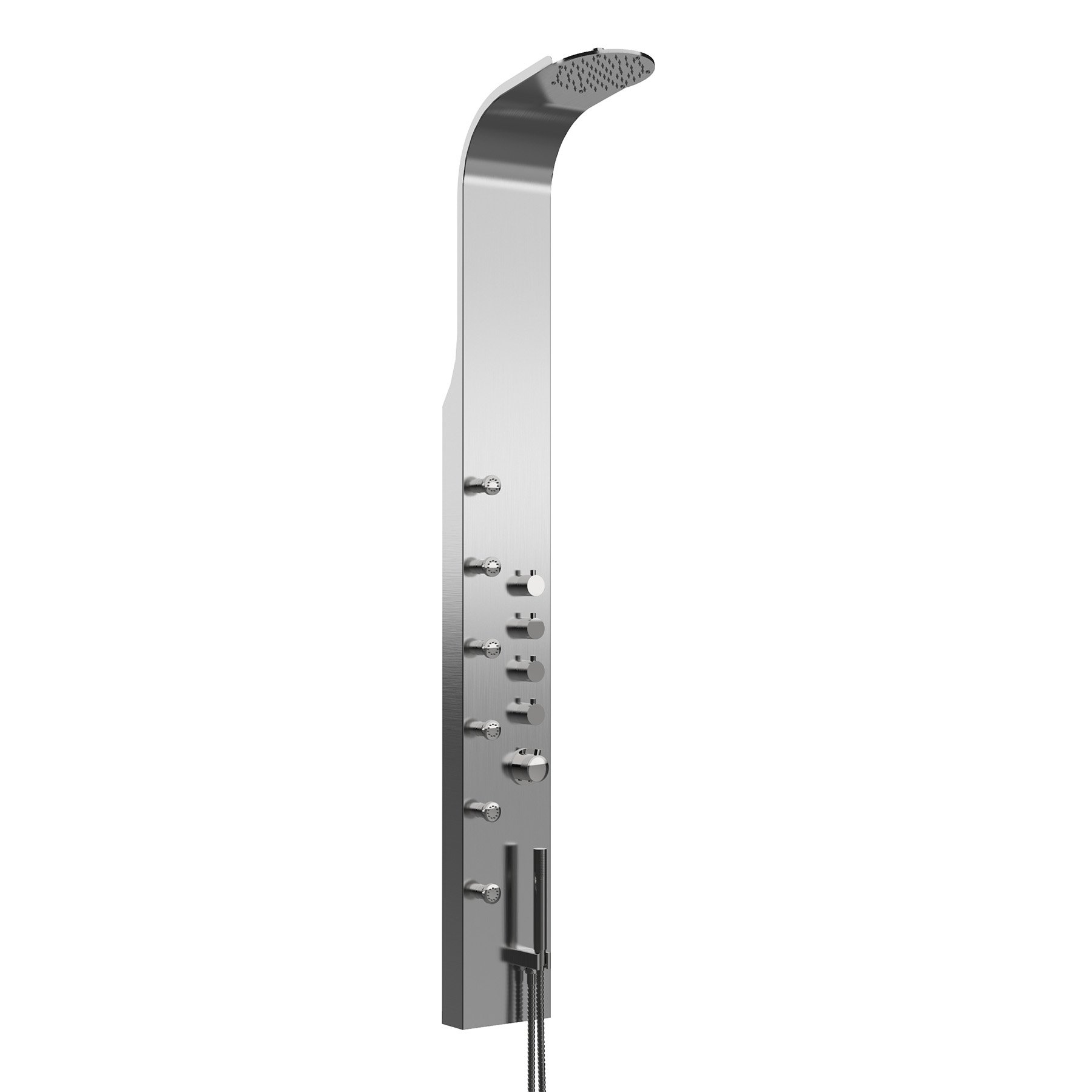 Shower Panel System: with multiple jets and an in-built knob