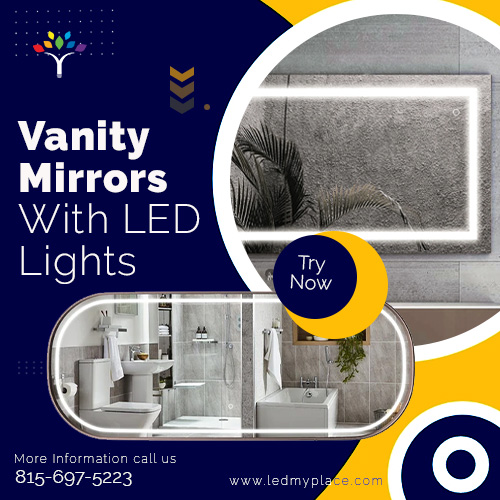 Vanity Mirrors With LED Lights: eco-friendly as they are free from mercury