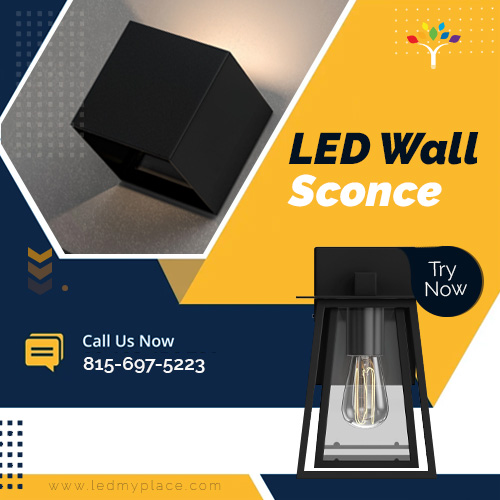 LED Wall Sconce: available in many shapes and sizes.