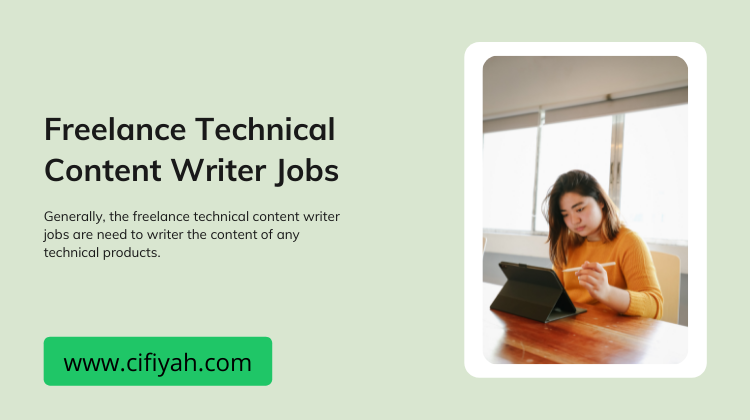 Freelance technical content writer jobs for fresher