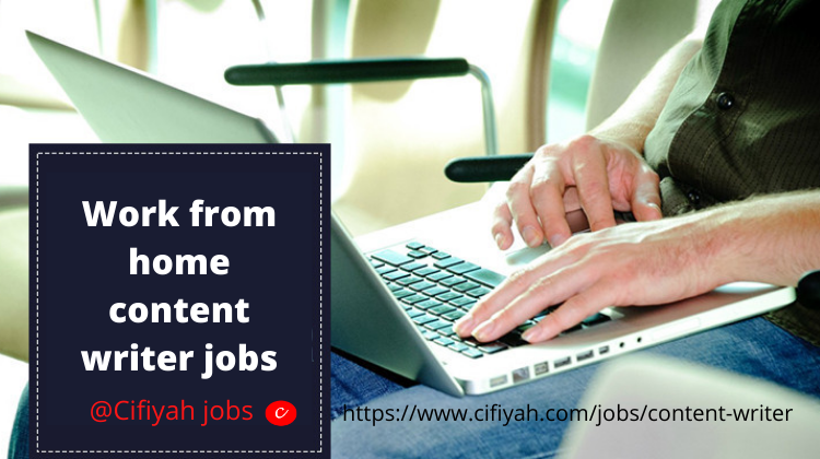 Work from home content writer jobs