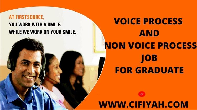 VOICE PROCESS AND NON VOICE PROCESS JOB FOR GRADUATE