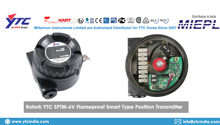 Rotork YTC SPTM-6V Flameproof Smart Type Position Transmitter Supplier in Delhi,india | YTC INDIA